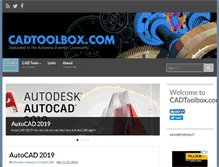 Tablet Screenshot of cadtoolbox.com